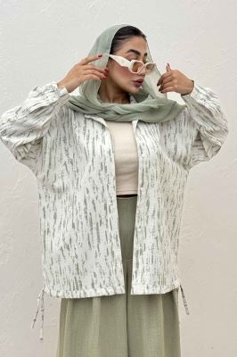 مانتو پرینتی پایین گت دار کد 5