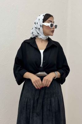 شومیز گره ای لینن SND پاگن دار