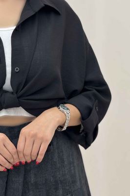 شومیز گره ای لینن SND پاگن دار