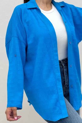 مانتو آستین پاگن السا یقه آبشاری