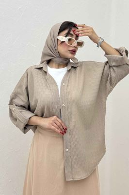 مانتو آستین پاگن السا یقه آبشاری