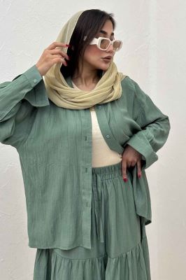 ست شومیز و دامن کریشه ناژین