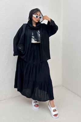 ست شومیز و دامن کریشه ناژین