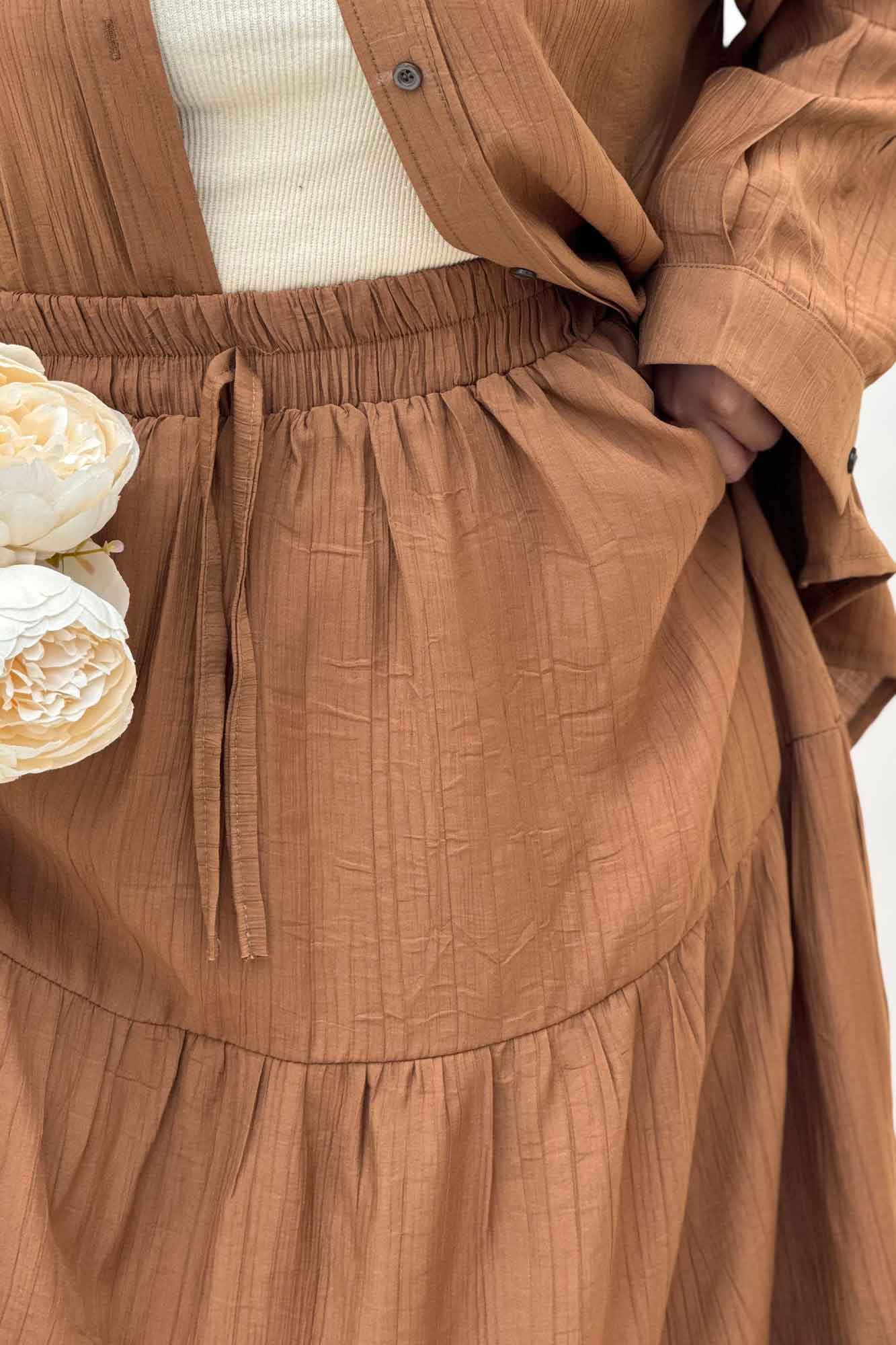 ست شومیز و دامن کریشه ناژین