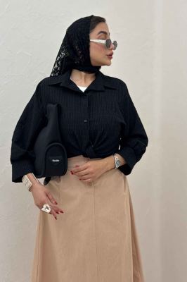 شومیز پایین گره پفکی