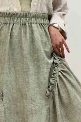 دامن بلند جردن پرینت سروناز