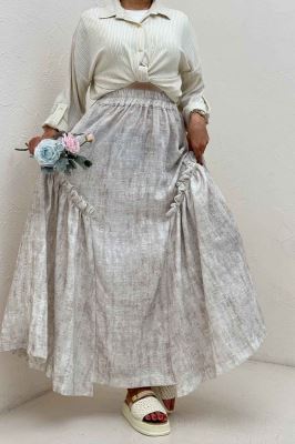 دامن بلند جردن پرینت سروناز