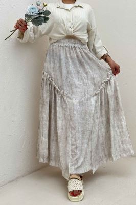 دامن بلند جردن پرینت سروناز