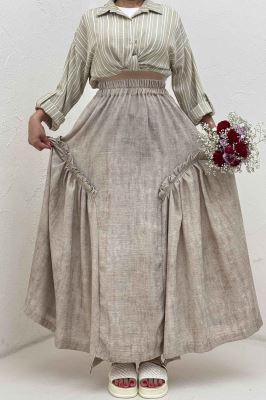 دامن بلند جردن پرینت سروناز