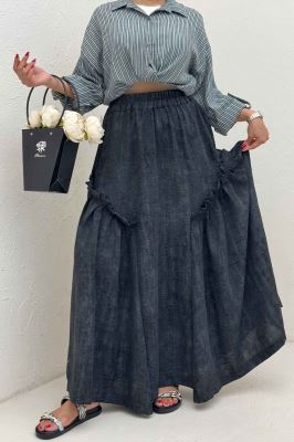 دامن بلند جردن پرینت سروناز