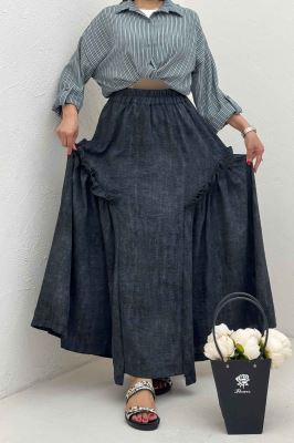 دامن بلند جردن پرینت سروناز