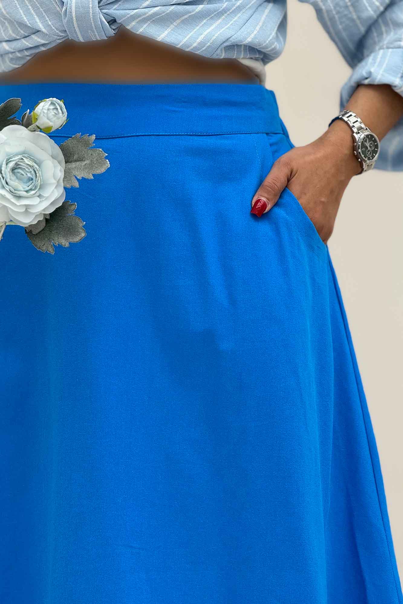 دامن لینن بلند مینیمال