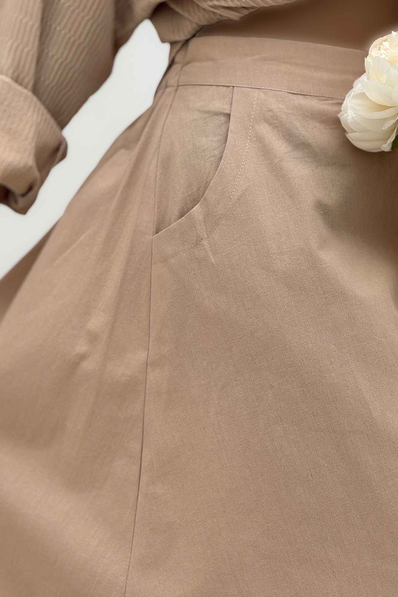 دامن لینن بلند مینیمال