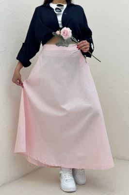 دامن لینن بلند مینیمال