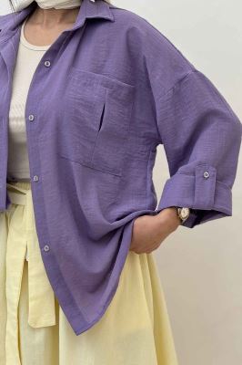 شومیز مانتویی لینن SND آستین پاگن