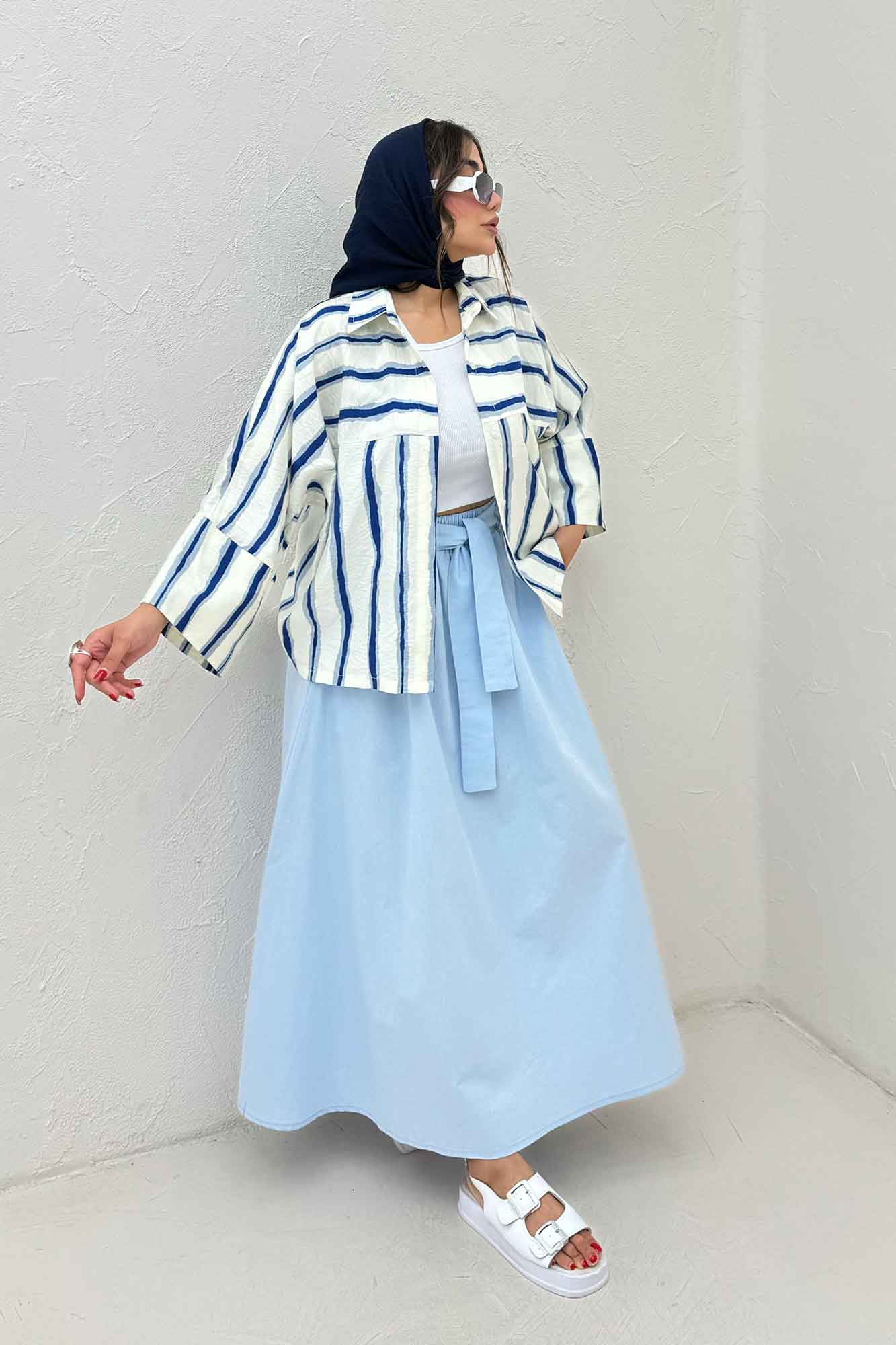 شومیز مانتویی پری کیمونو مچ پهن