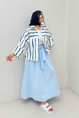 شومیز مانتویی پری کیمونو مچ پهن