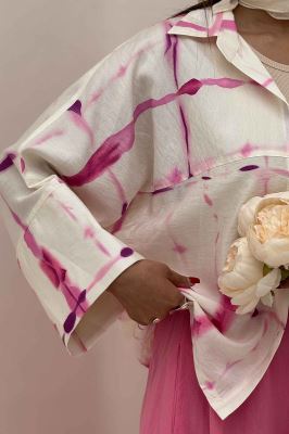 شومیز مانتویی پری کیمونو مچ پهن