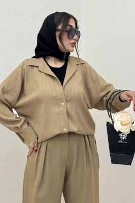 مانتو کریشه پایین گت دار