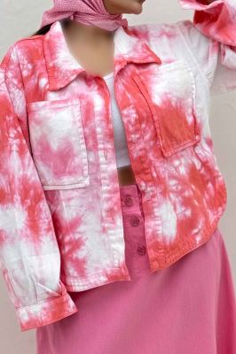 مانتو کتان آبرنگی پایین هلال TR