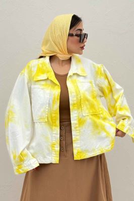 مانتو کتان آبرنگی پایین هلال TR