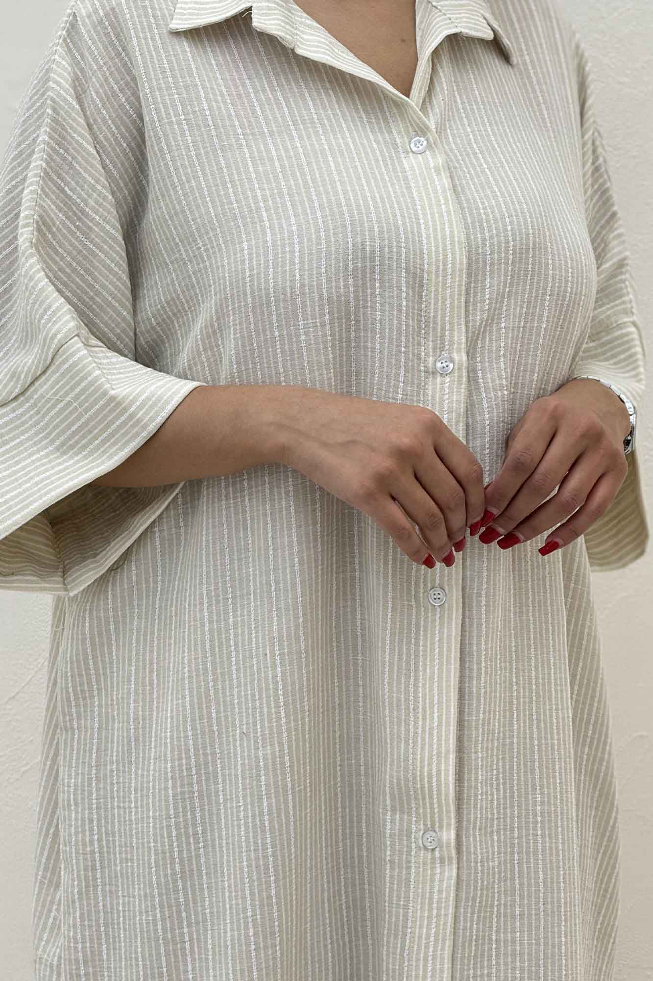 کفتان جلو دکمه لینن زارا راه ریز