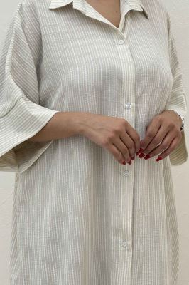 کفتان جلو دکمه لینن زارا راه ریز