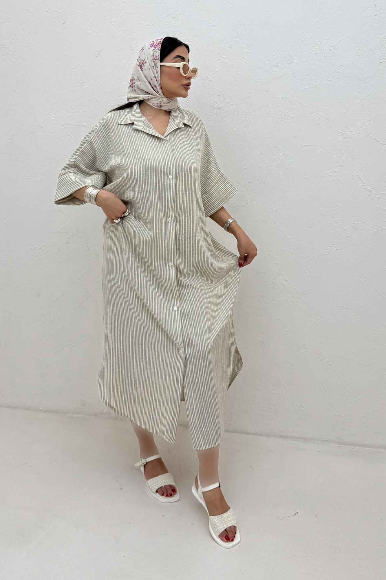 کفتان جلو دکمه لینن زارا راه ریز