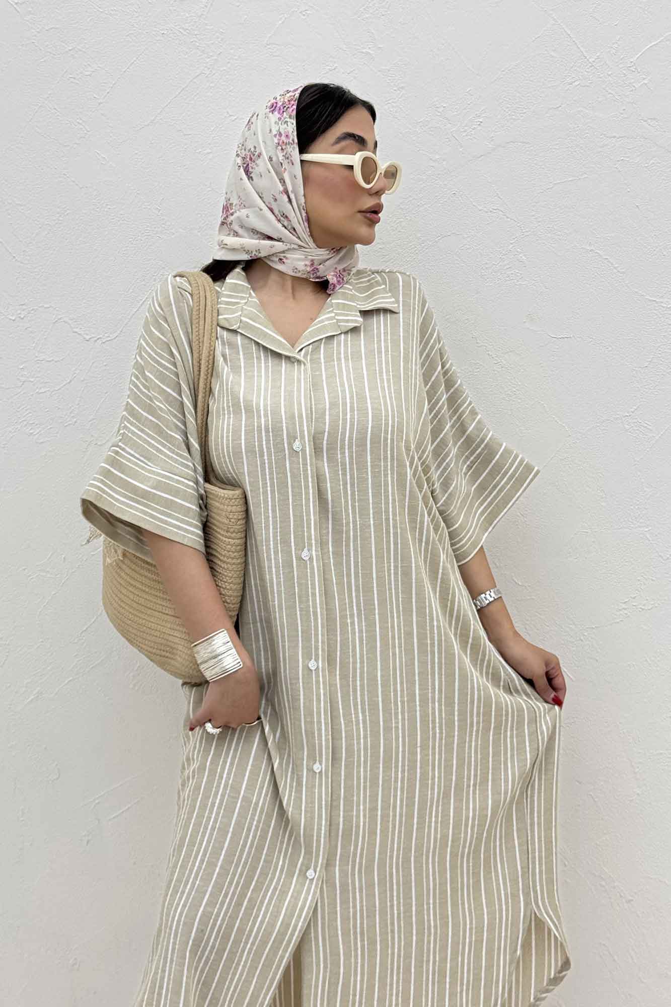 کفتان جلو دکمه لینن زارا راه درشت