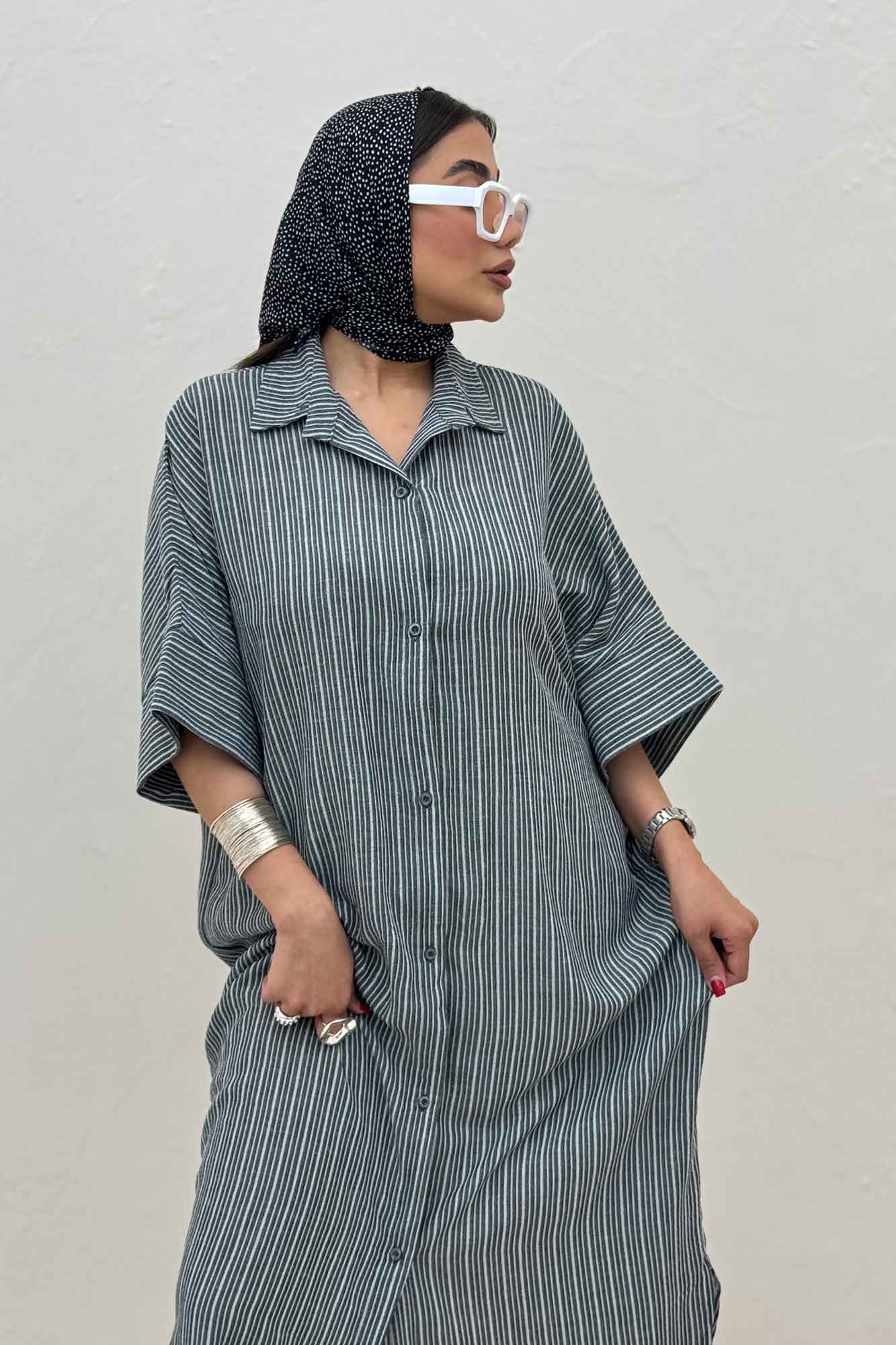 کفتان جلو دکمه لینن زارا راه ریز