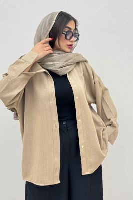 مانتو شانتون کجراه ساده