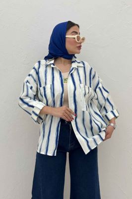 شومیز مانتویی پری آستین پاگن