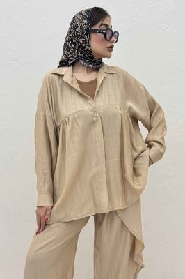 ست شومیز و شلوار کریشه نوژین