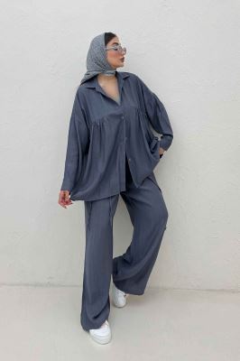 ست شومیز و شلوار کریشه نوژین