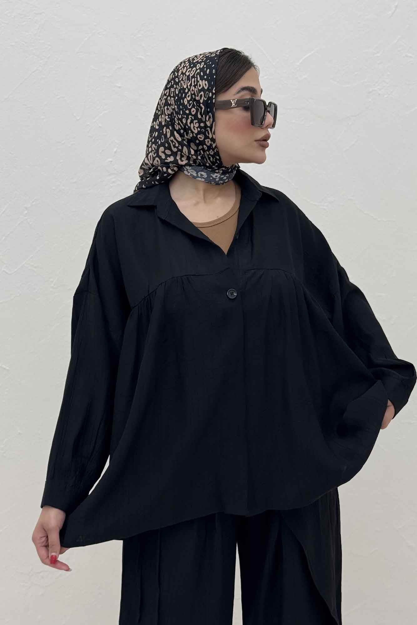 ست شومیز و شلوار کریشه نوژین