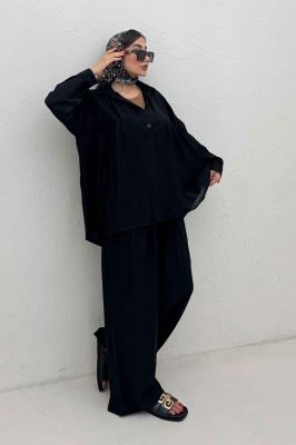 ست شومیز و شلوار کریشه نوژین