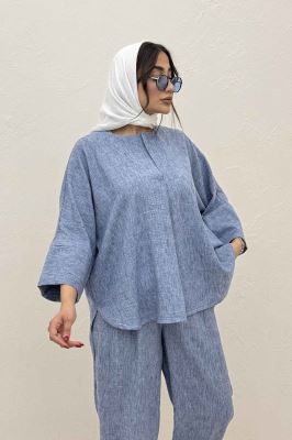 ست شومیز و شلوار شانتون زارا جولی