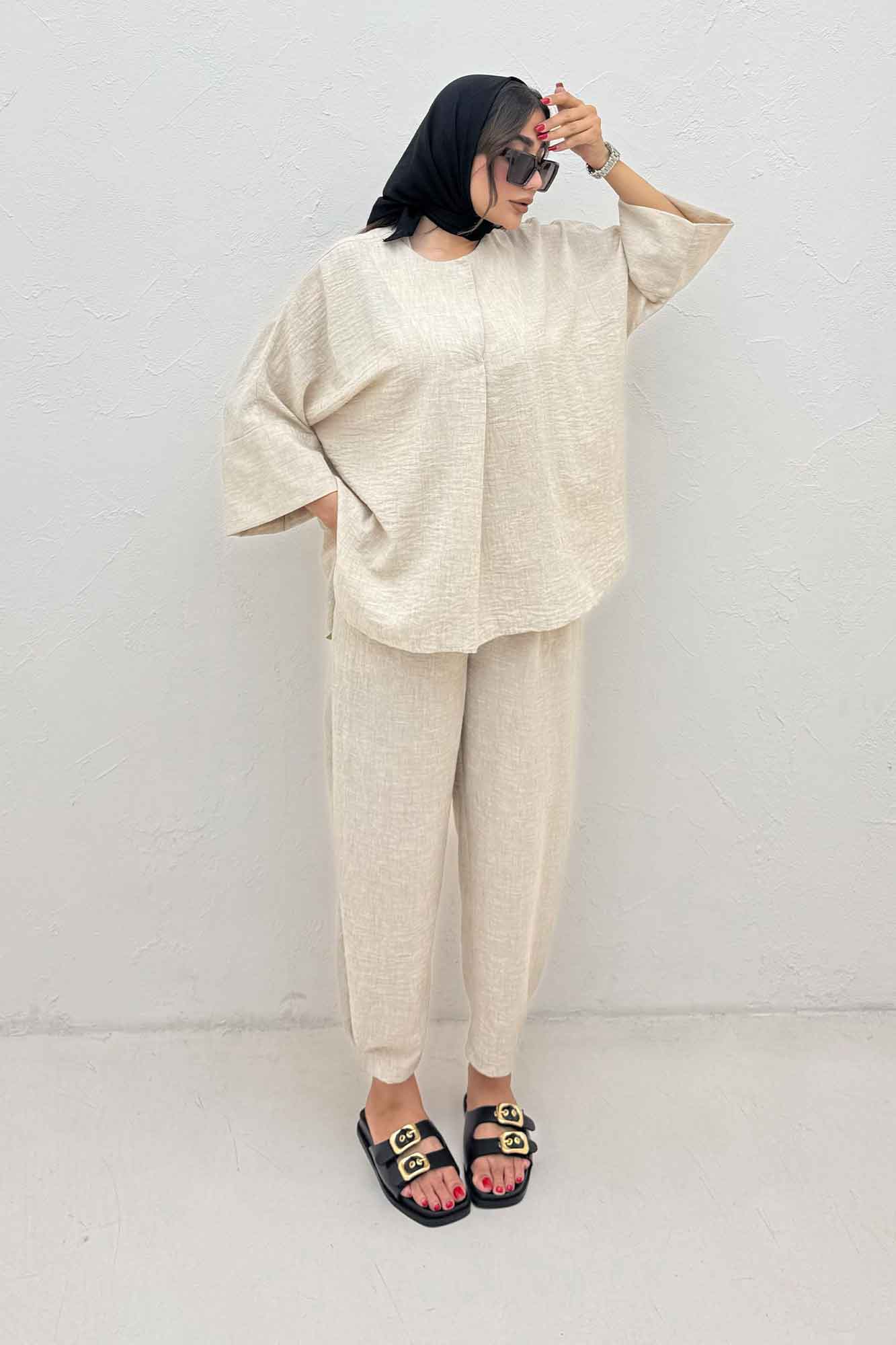 ست شومیز و شلوار شانتون زارا جولی