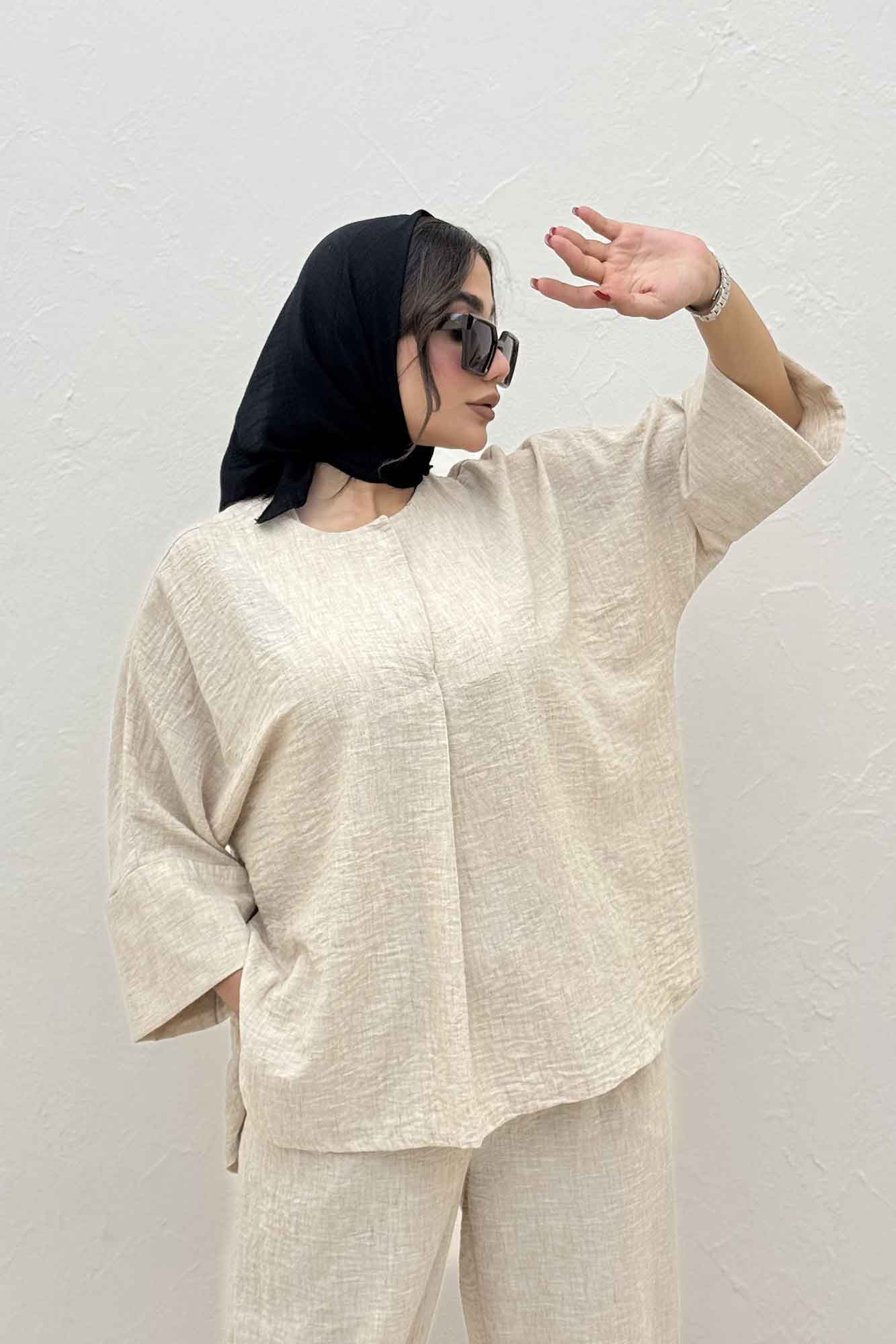 ست شومیز و شلوار شانتون زارا جولی