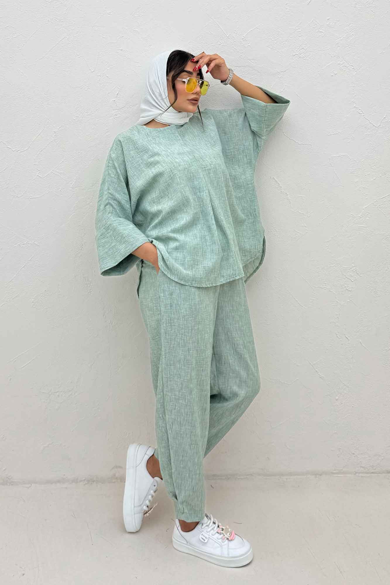 ست شومیز و شلوار شانتون زارا جولی