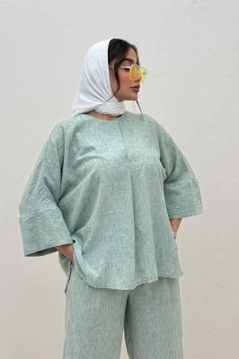 ست شومیز و شلوار شانتون زارا جولی