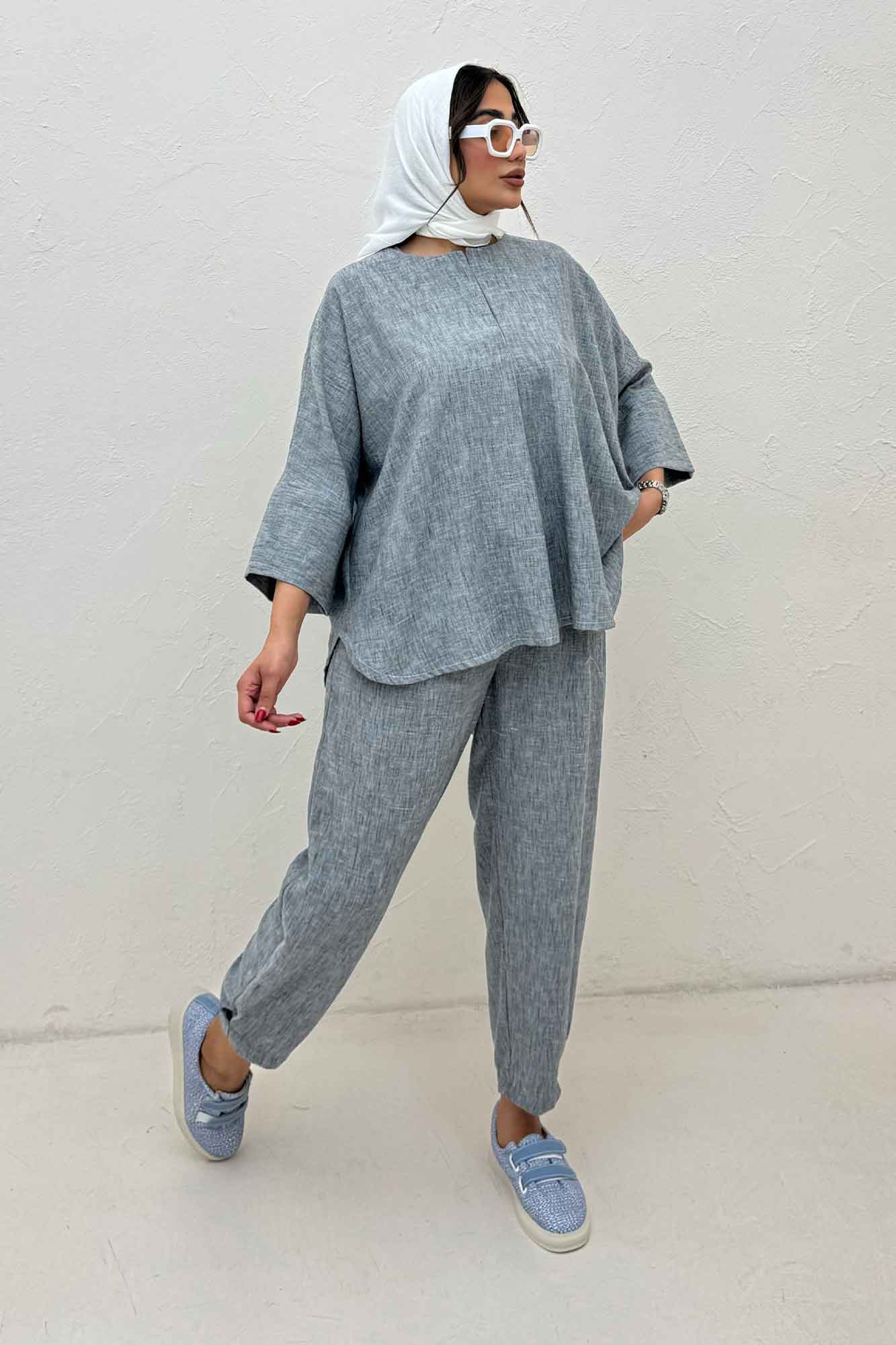 ست شومیز و شلوار شانتون زارا جولی