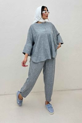 ست شومیز و شلوار شانتون زارا جولی