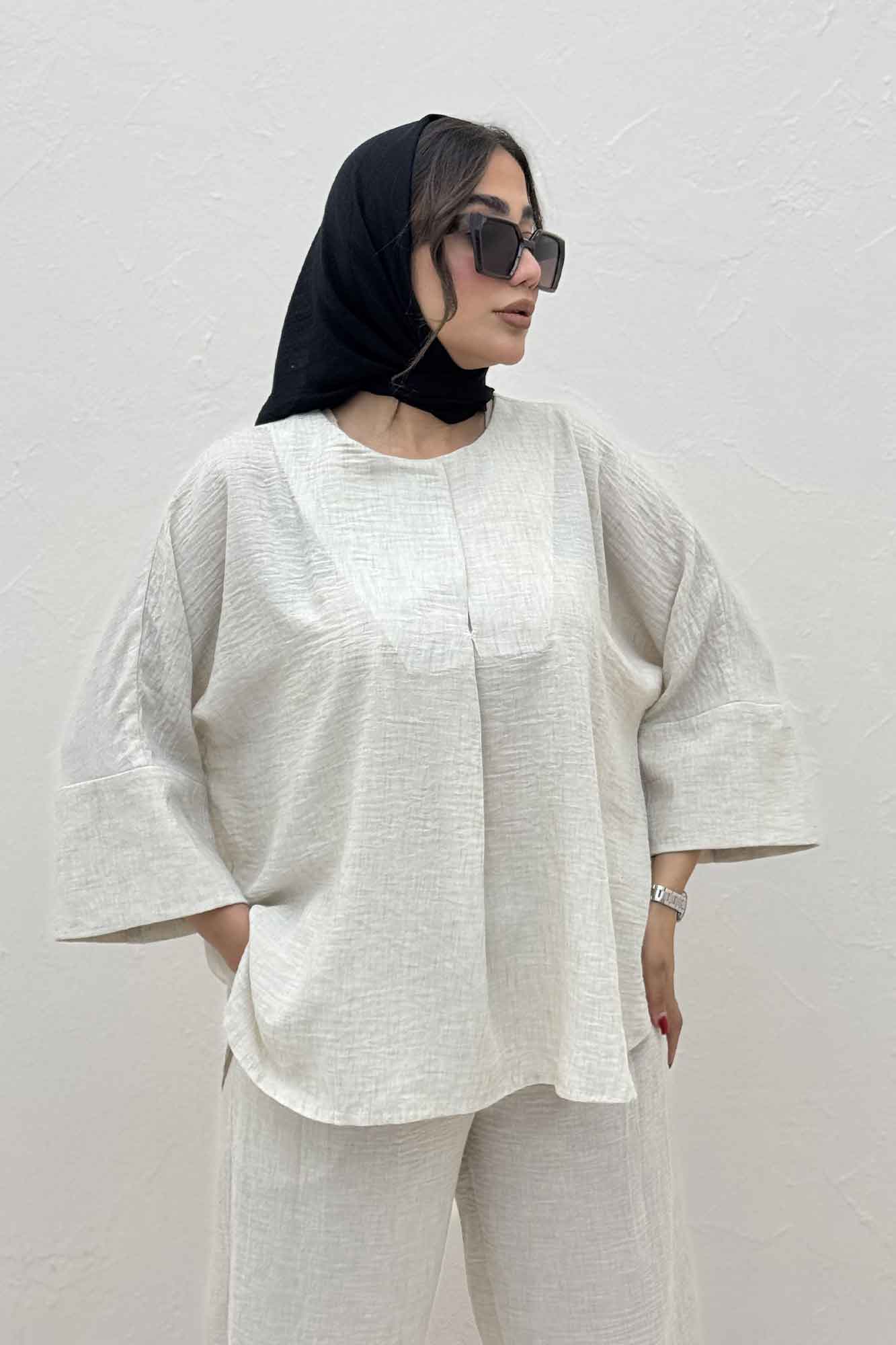 ست شومیز و شلوار شانتون زارا جولی