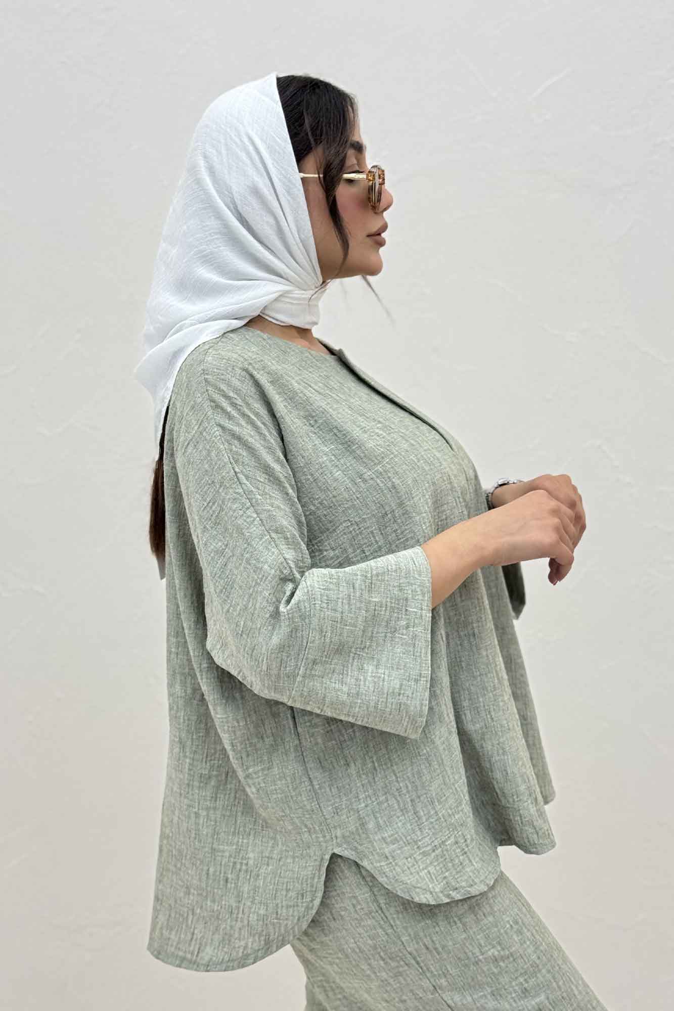 ست شومیز و شلوار شانتون زارا جولی