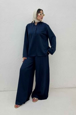 ست بلوز و شلوار شانتون کجراه آنجلا