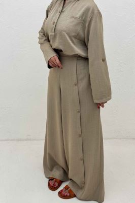 ست بلوز و شلوار شانتون کجراه آنجلا