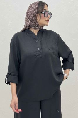 ست بلوز و شلوار شانتون کجراه آنجلا