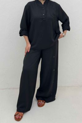 ست بلوز و شلوار شانتون کجراه آنجلا