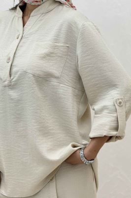 ست بلوز و شلوار شانتون کجراه آنجلا